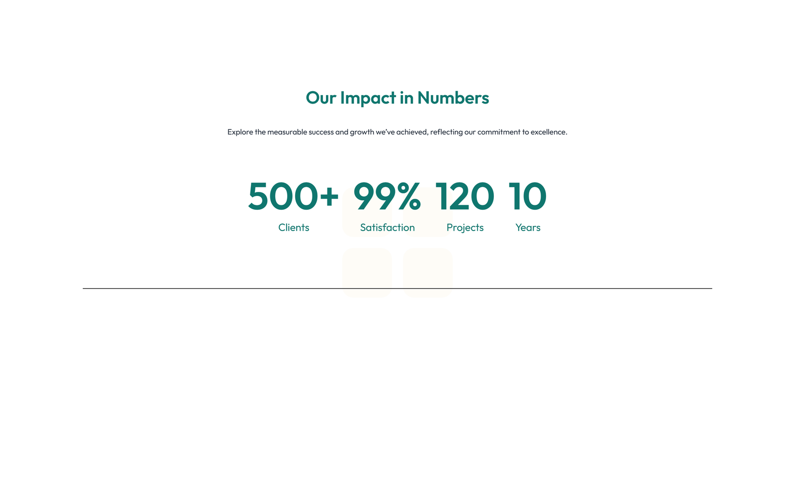Screenshot of Stats Layout Style 4 3 - Elementor Stats / Counters component