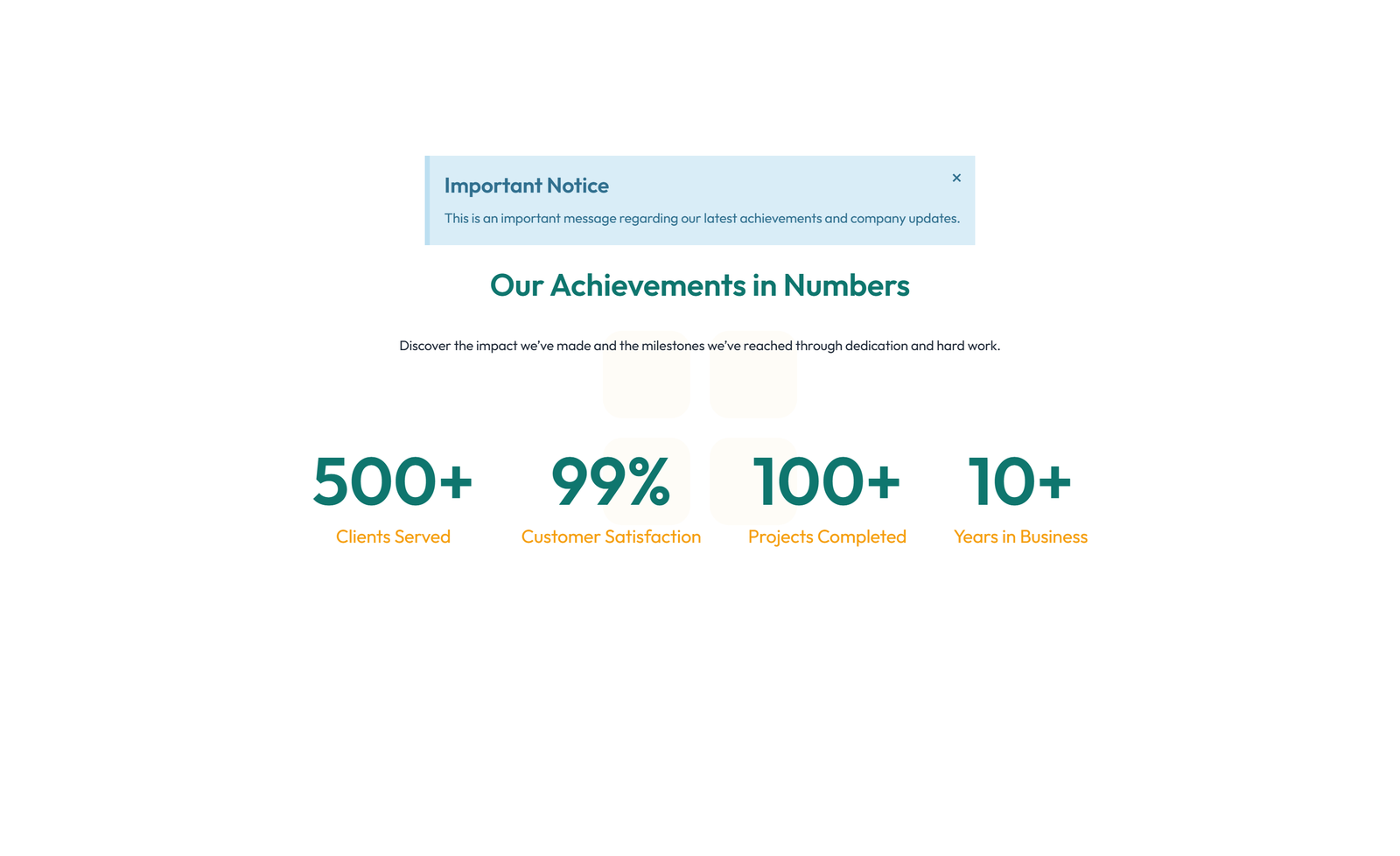 Stats Layout Style 1 4 - Elementor component