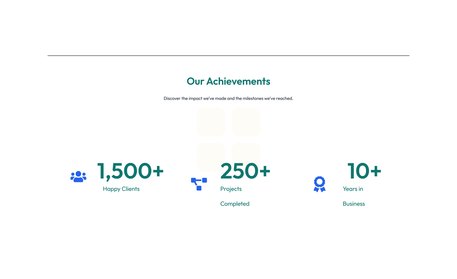 Screenshot of Stats Layout Style 1 5 - Elementor Stats / Counters component