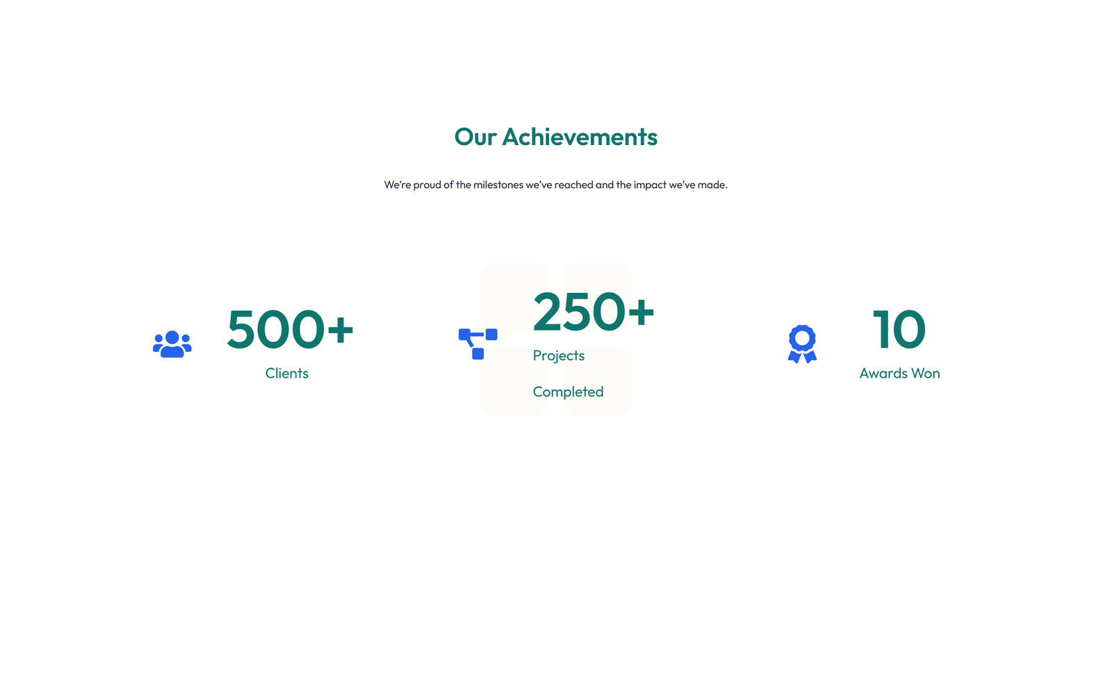 Screenshot of Stats Layout Style 4 5 - Elementor Stats / Counters component