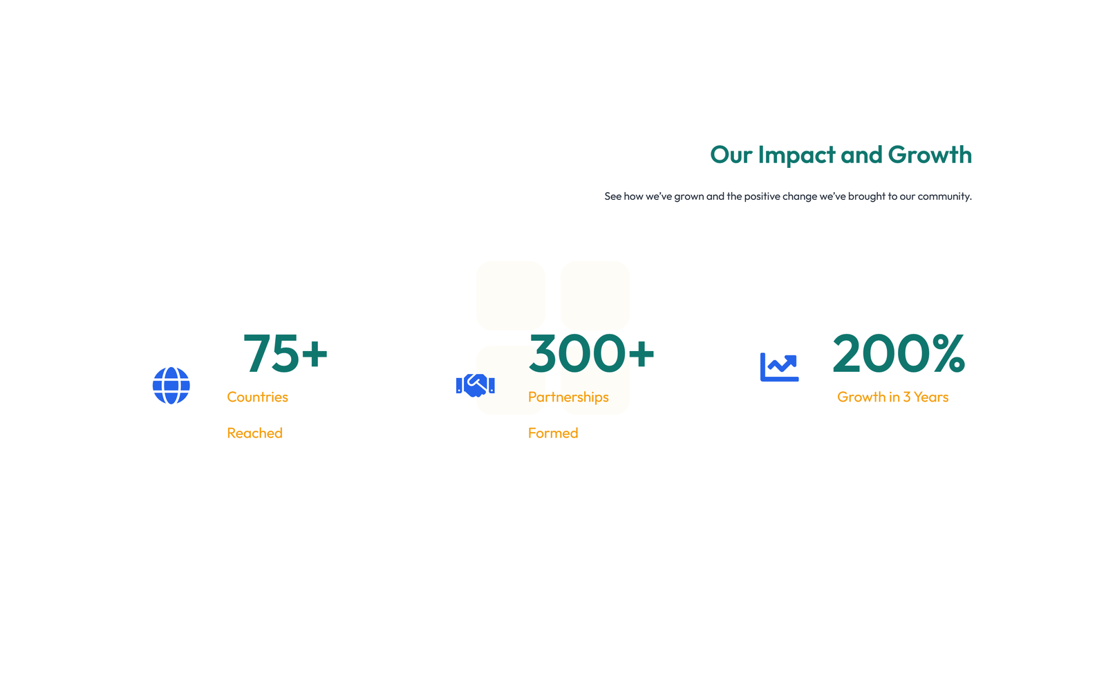 Screenshot of Stats Layout Style 3 7 - Elementor Stats / Counters component