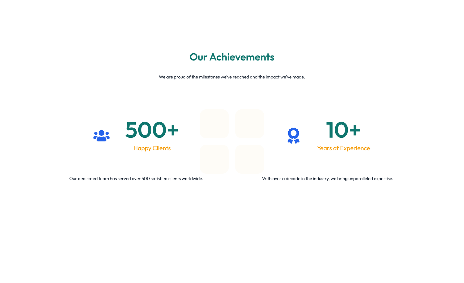 Screenshot of Stats Layout Style 1 9 - Elementor Stats / Counters component