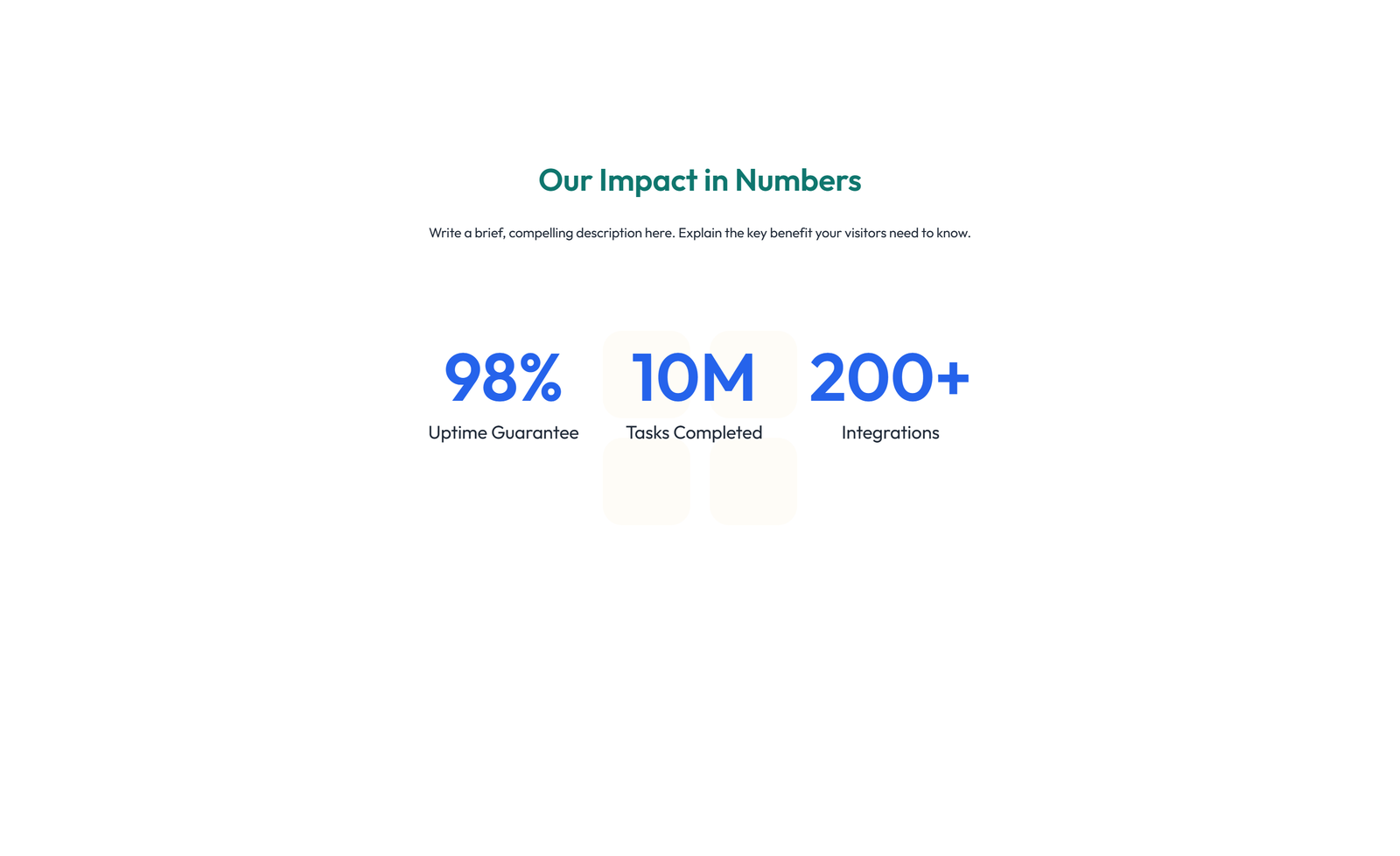 Screenshot of Stats Layout Style 3 10 - Elementor Stats / Counters component