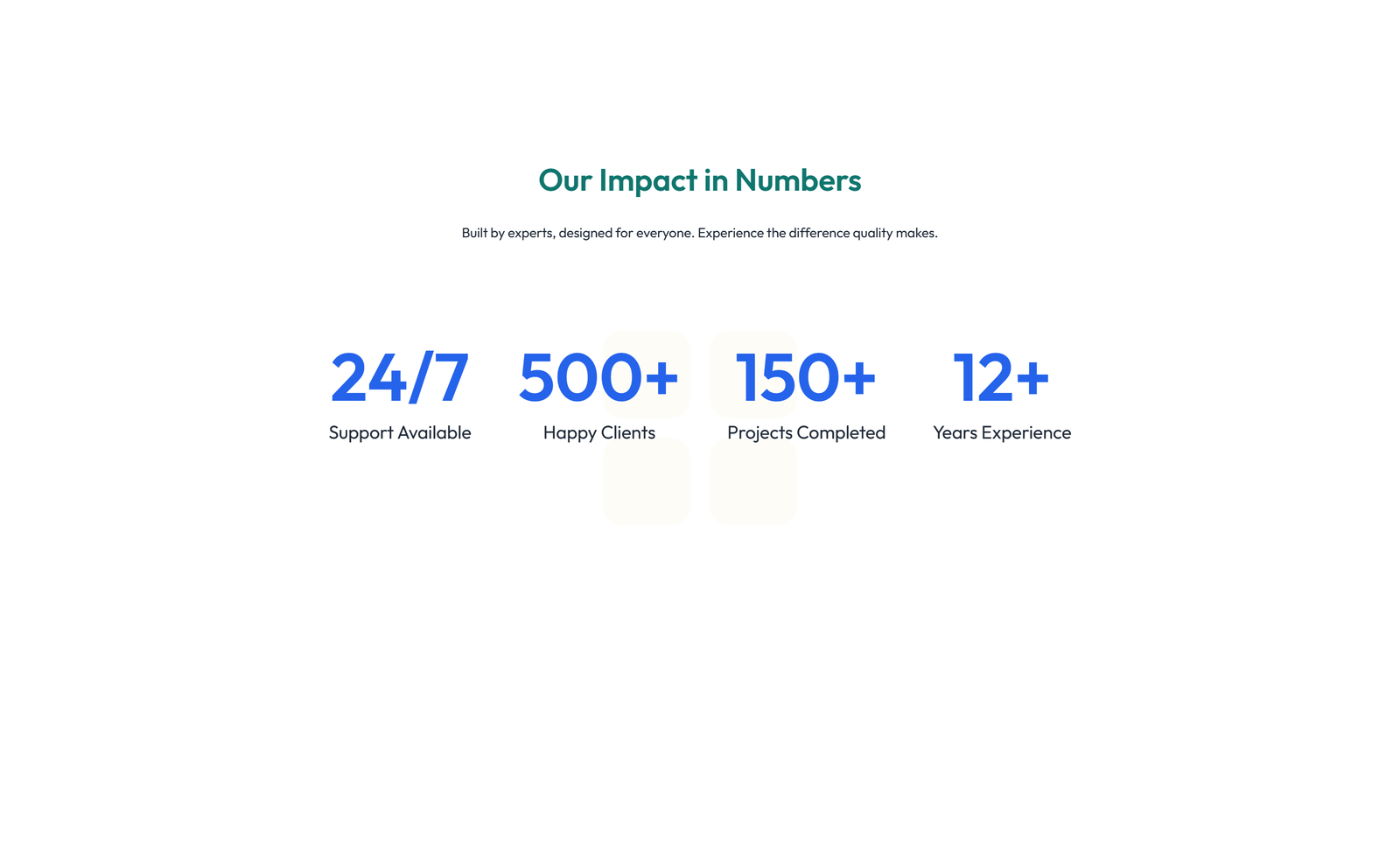 Screenshot of Stats Layout Style 6 28 - Elementor Stats / Counters component