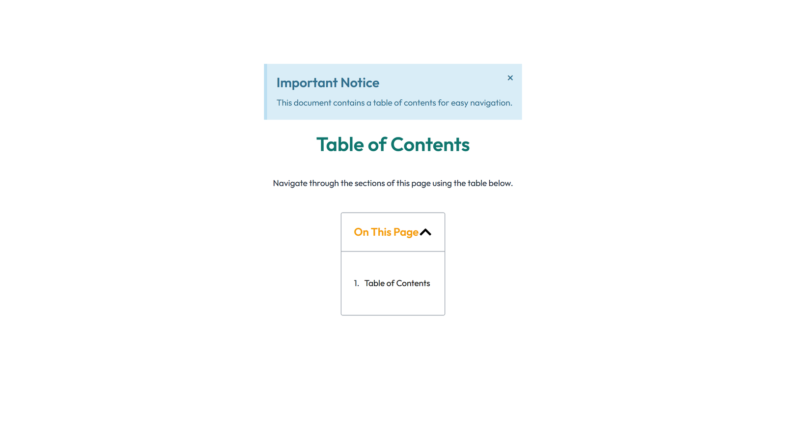 Screenshot of Table of Contents Layout Style 5 7 - Elementor Table of Contents component