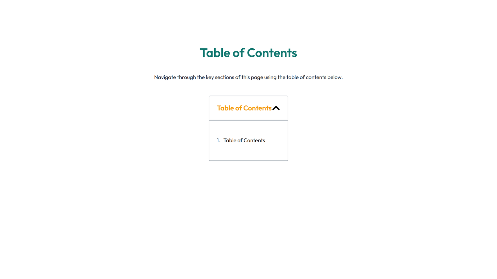 Screenshot of Table of Contents Layout Style 2 8 - Elementor Table of Contents component