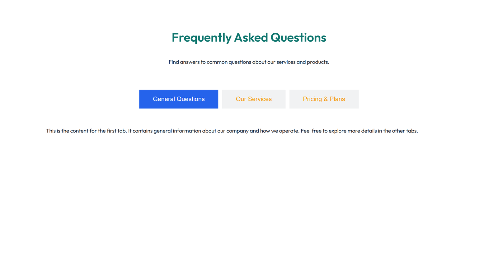 Screenshot of Tabs and Accordion Design 4 2 - Elementor Tabs & Accordions component