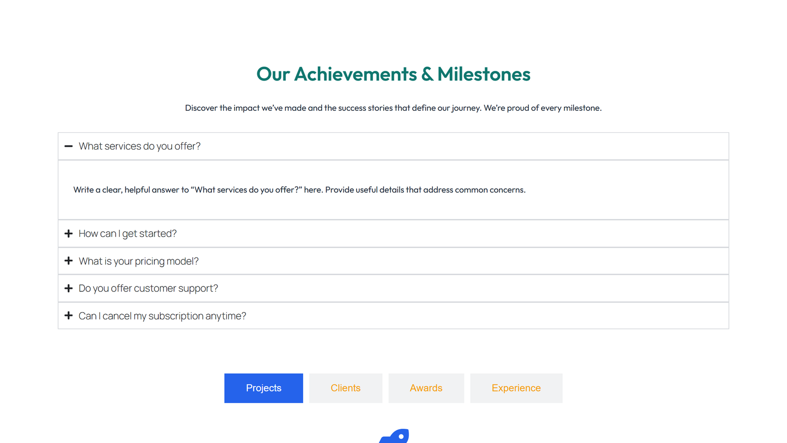 Tabs and Accordion Design 5 6 - Elementor component