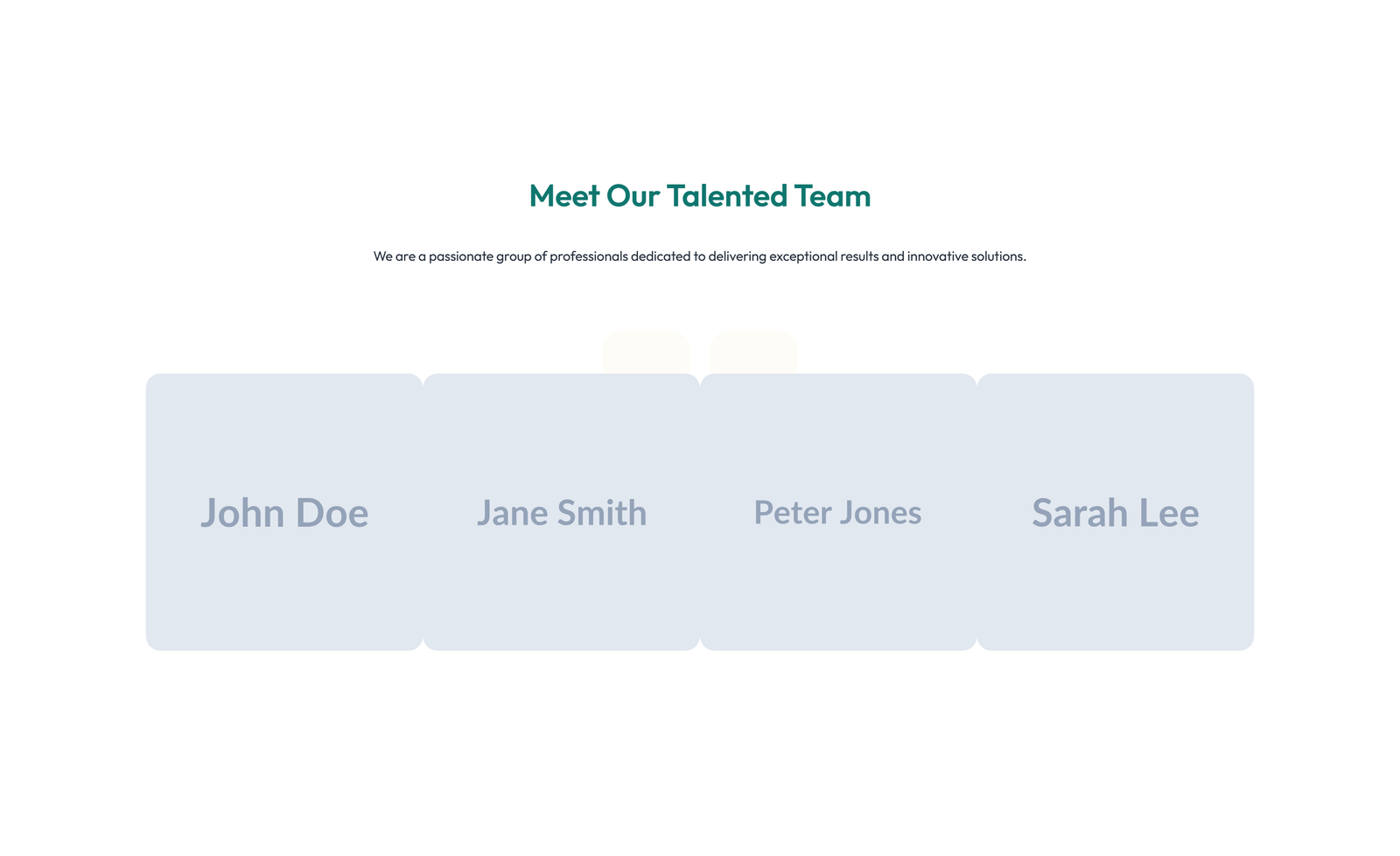 Team with 3-column Team Cards with Social 6 - Elementor component