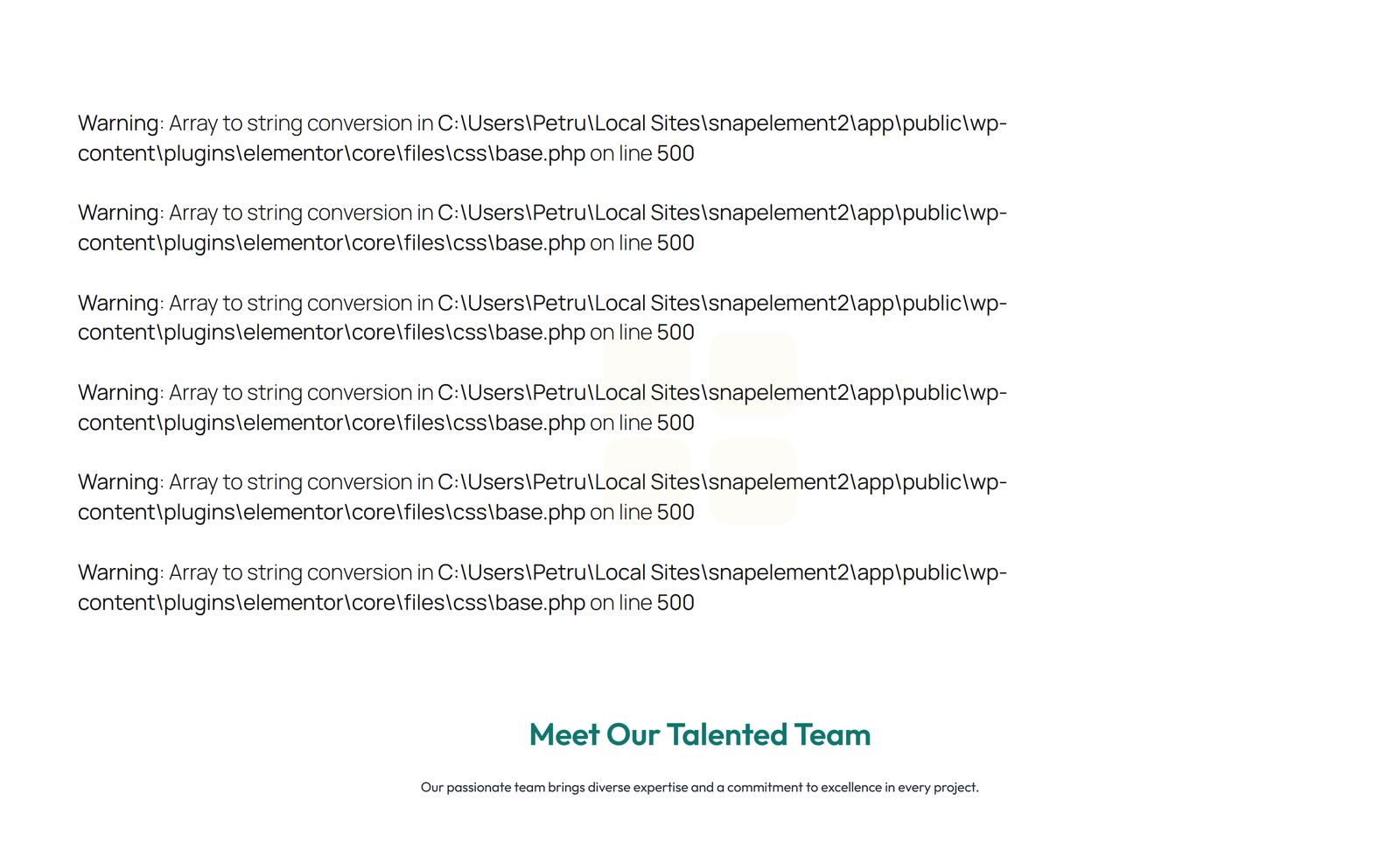 Team with 4-column Team Cards 22 - Elementor component