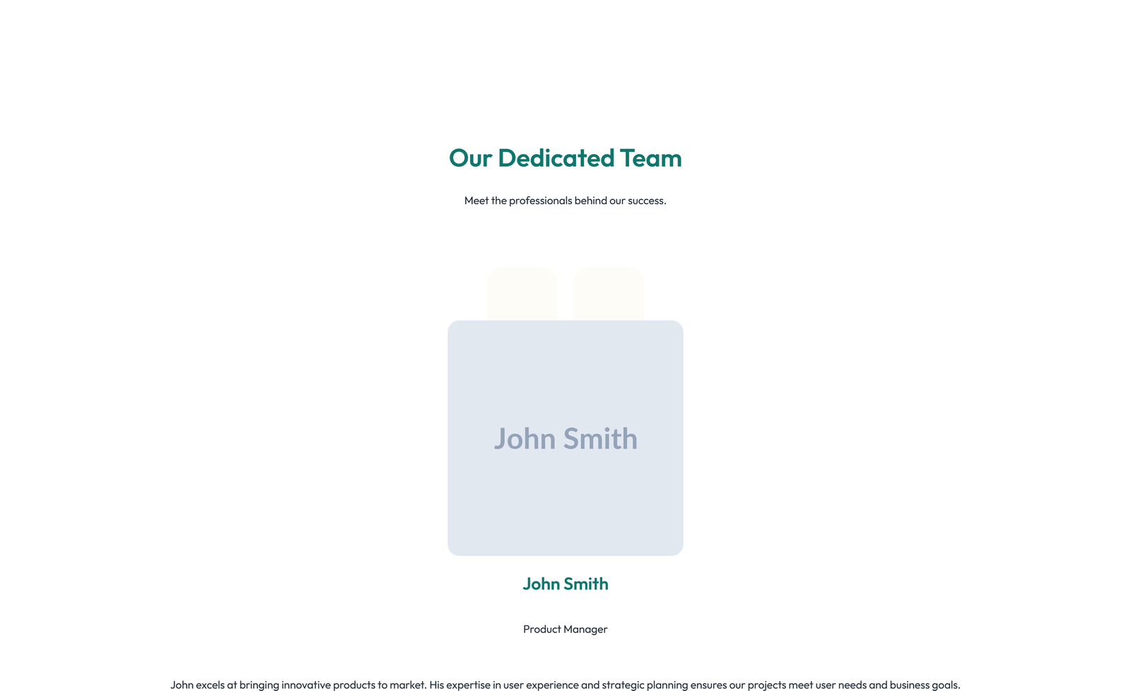 Team with 4-column Team Cards 43 - Elementor component