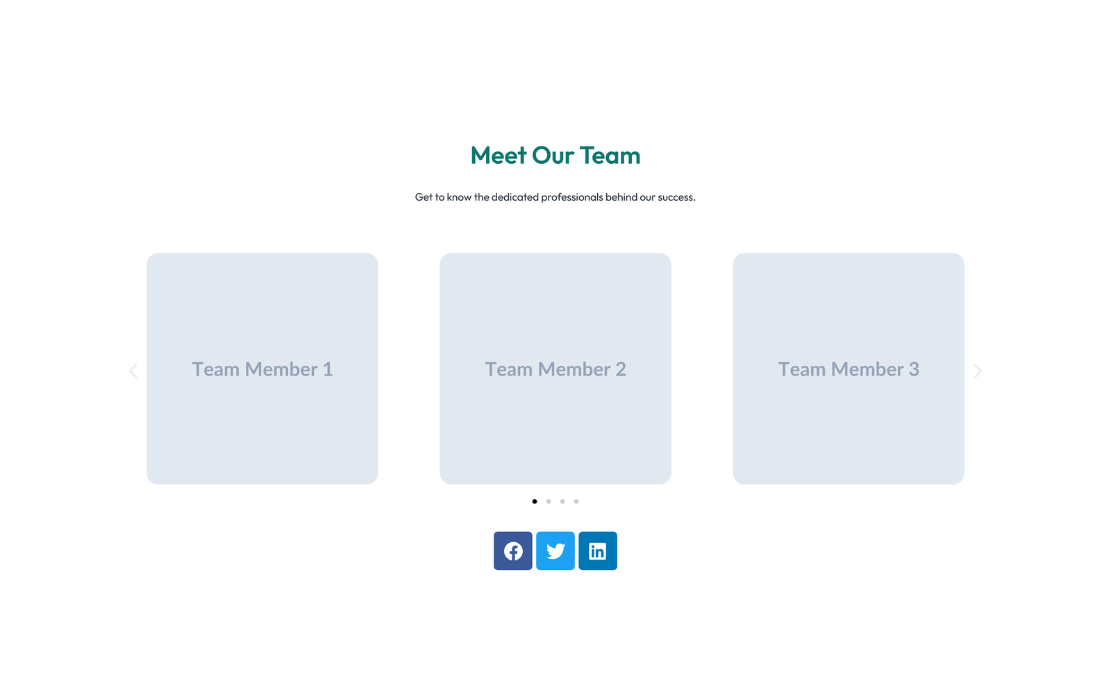 Team with 2-column Team Cards 61 - Elementor component