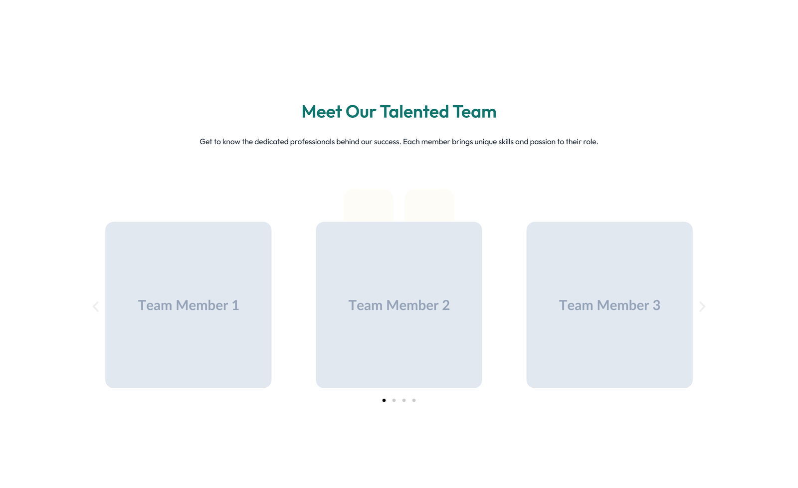 Team with 2-column Team Cards 62 - Elementor component