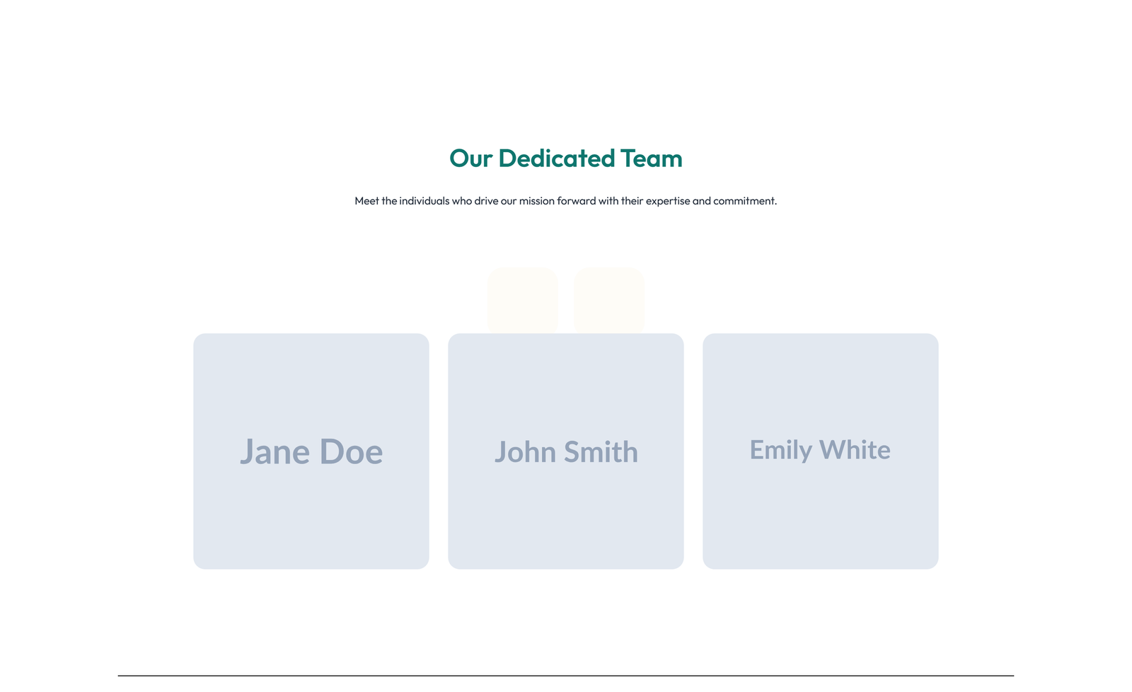 Team with 3-column Team Cards with Social 63 - Elementor component