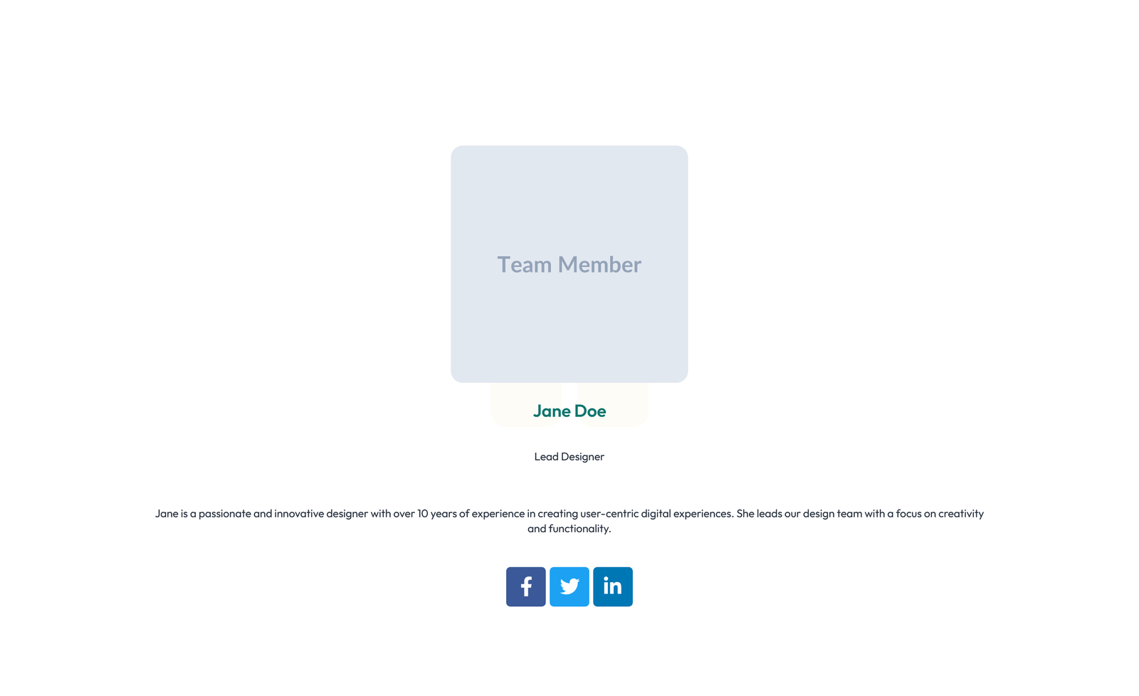 Team with 2-column Team Cards 97 - Elementor component
