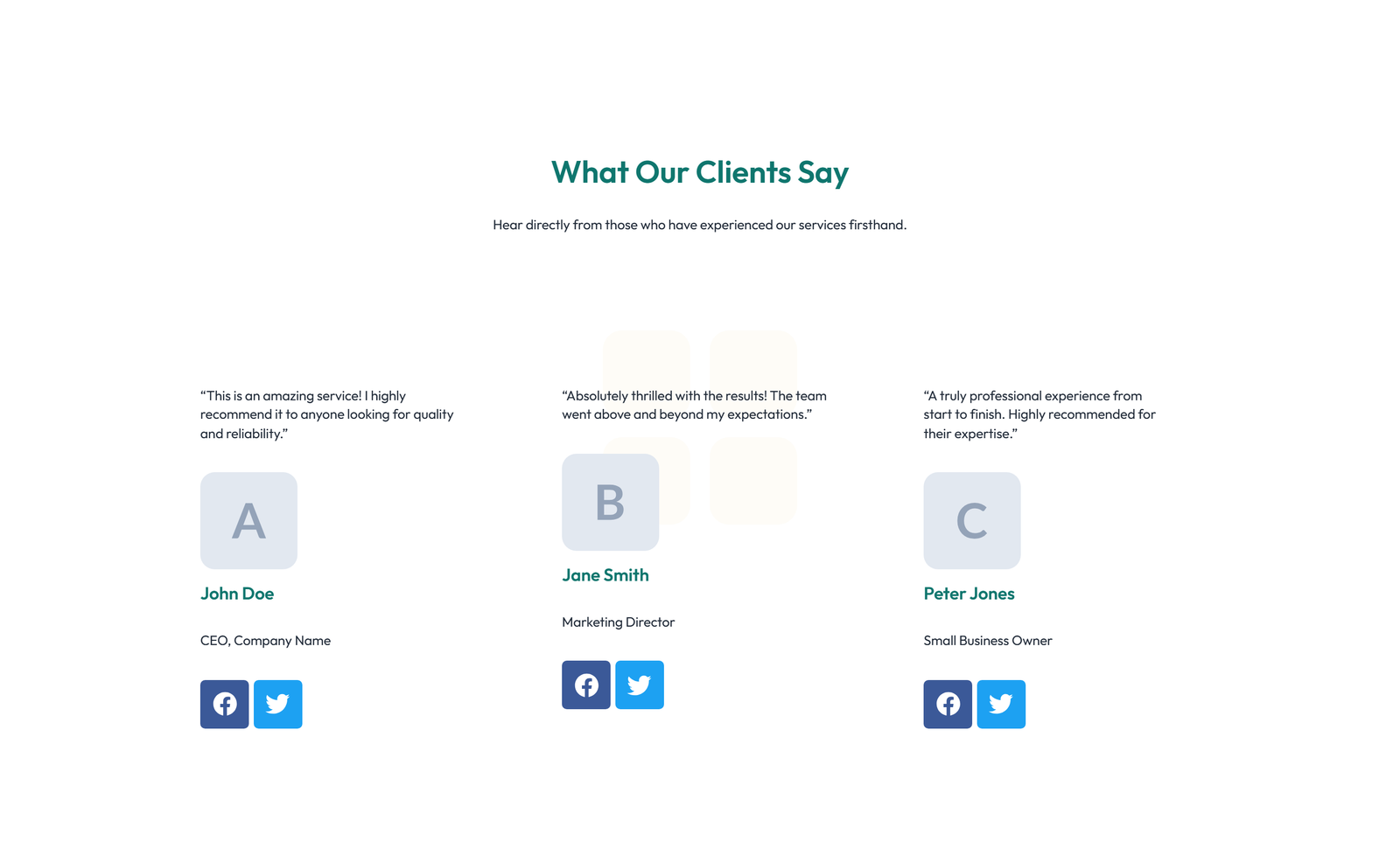 Testimonial with Reviews Widget with Heading 2 - Elementor component