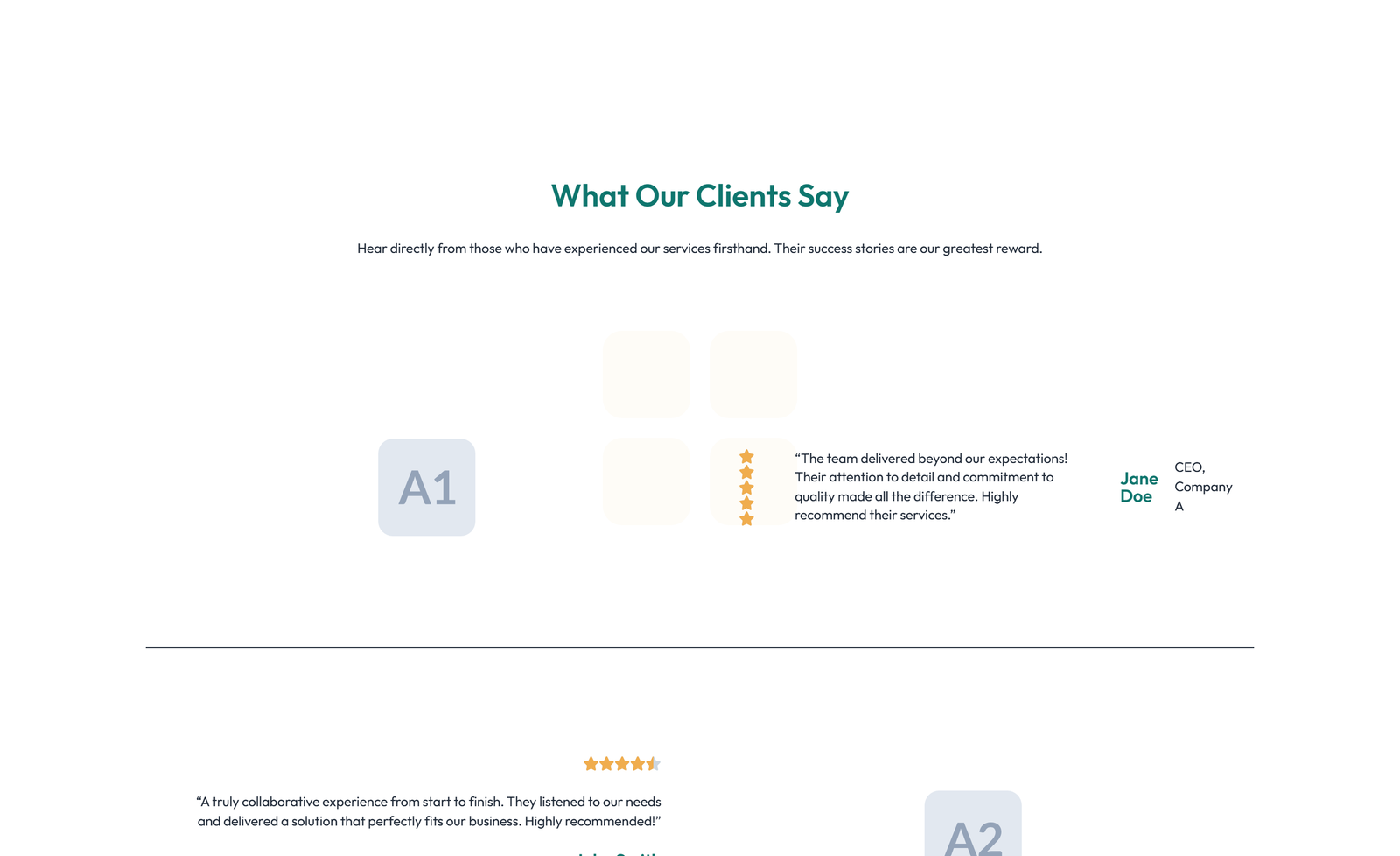 Testimonial with Carousel with Heading 18 - Elementor component