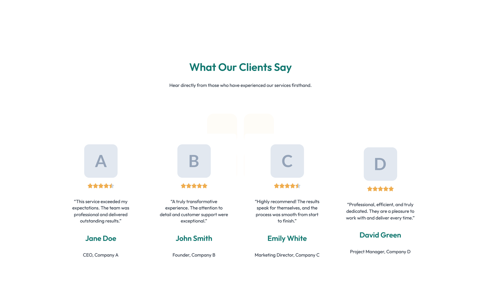 Testimonial with Carousel with Heading 19 - Elementor component