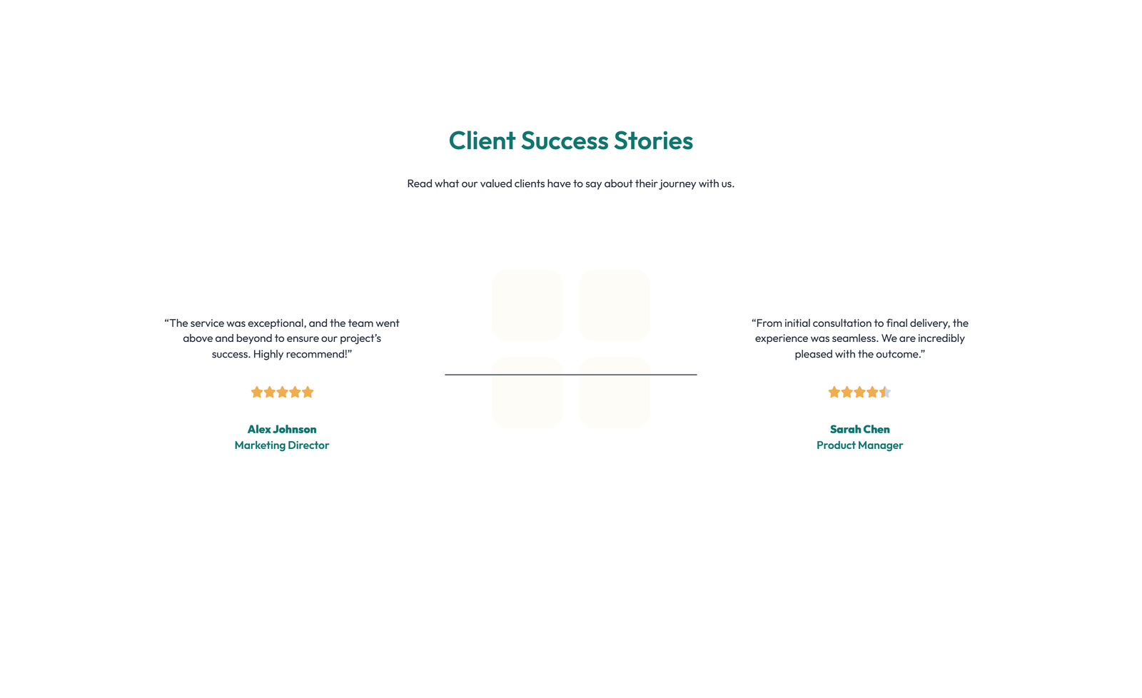 Screenshot of Testimonial with Carousel with Heading 24 - Elementor Testimonial Sections component