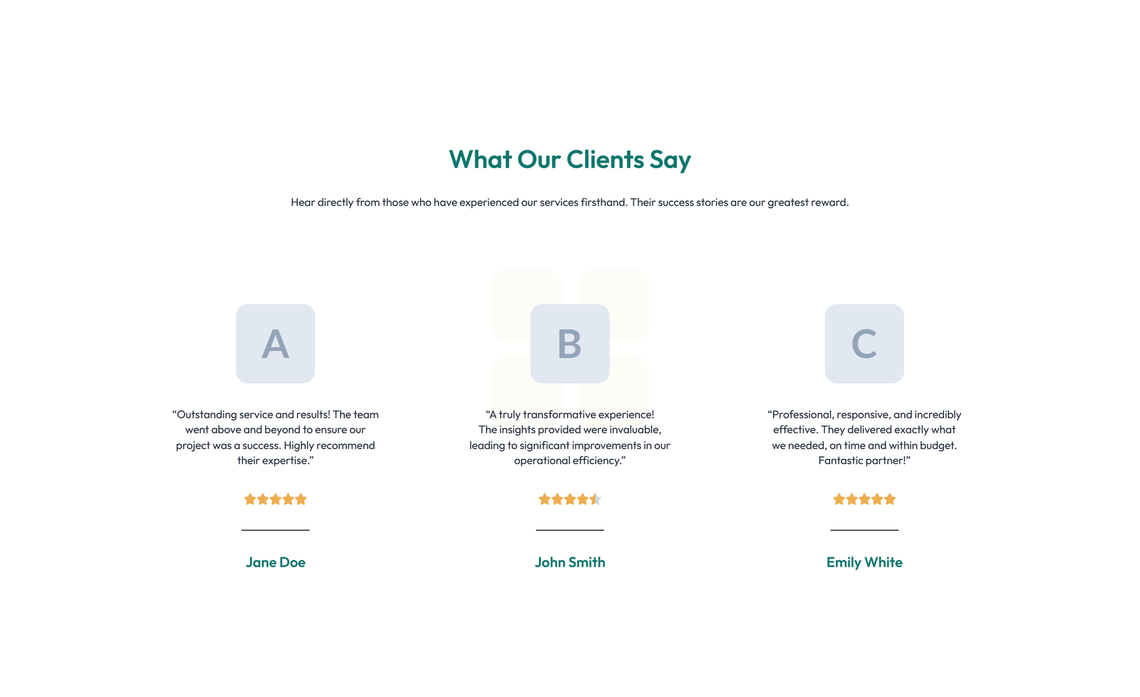Testimonial with Carousel with Heading 33 - Elementor component