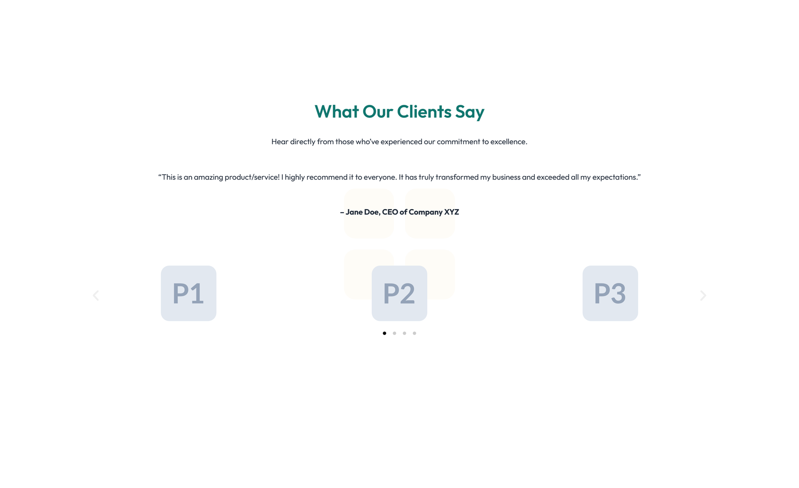 Screenshot of Testimonial with Reviews Widget with Heading 36 - Elementor Testimonial Sections component