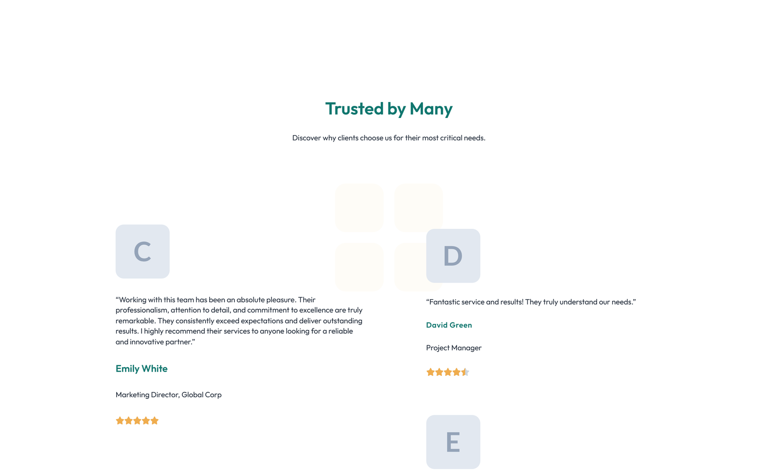 Testimonial with Carousel with Heading 58 - Elementor component