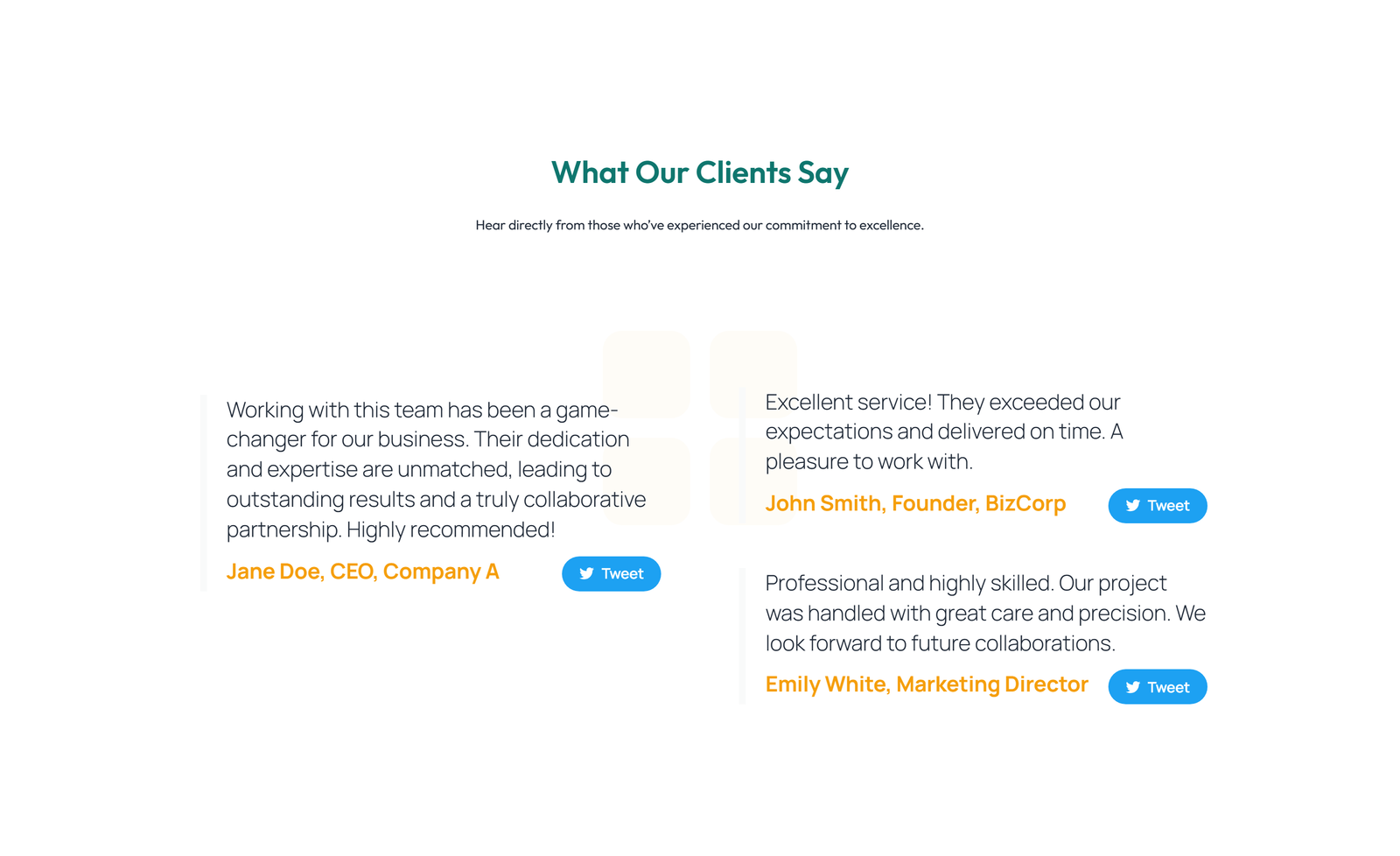 Testimonial with Carousel with Heading 59 - Elementor component