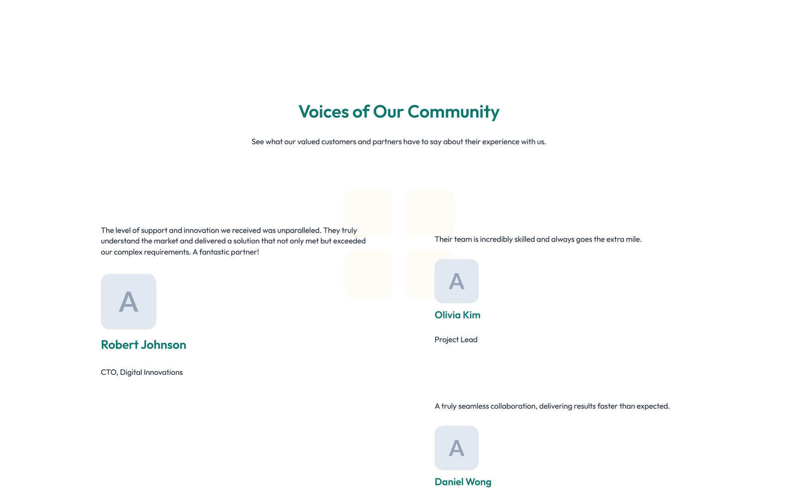 Screenshot of Testimonial with Reviews Widget with Heading 60 - Elementor Testimonial Sections component