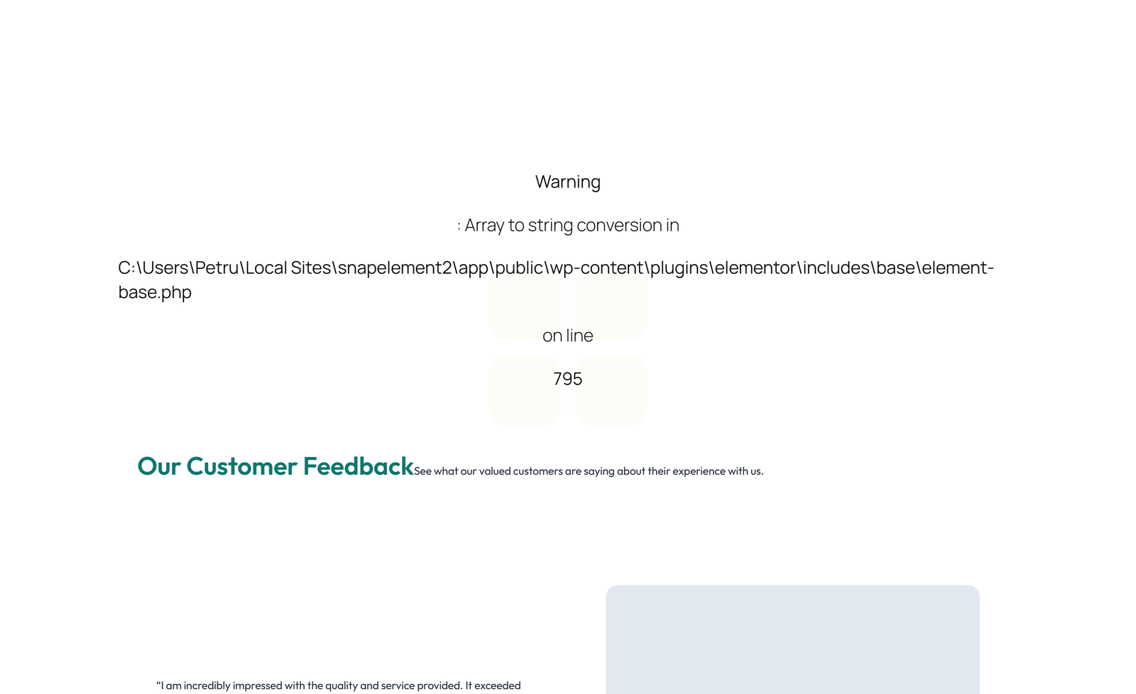 Testimonial with 3-column Rating, Quote Cards 68 - Elementor component
