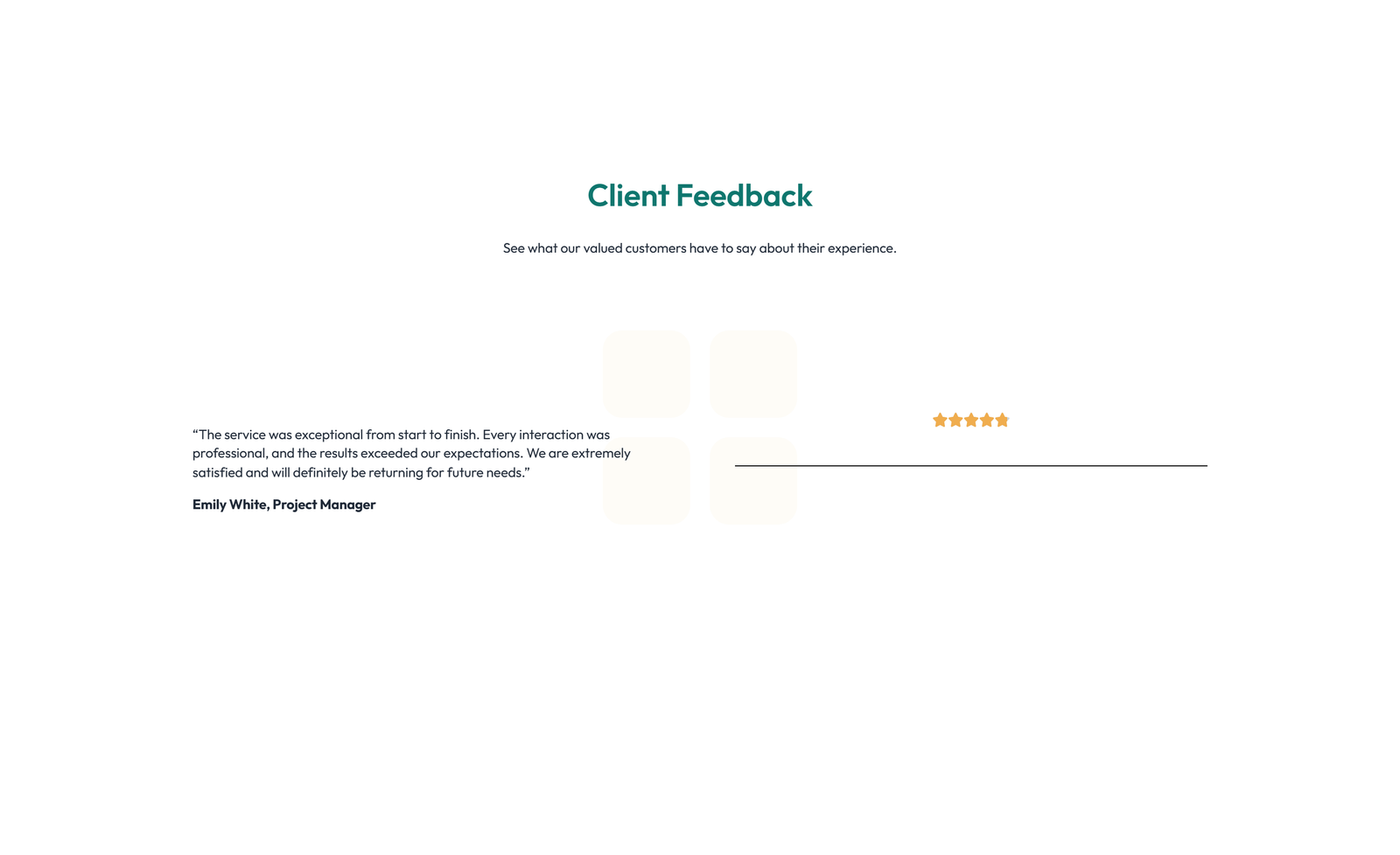 Screenshot of Testimonial with Carousel with Heading 69 - Elementor Testimonial Sections component
