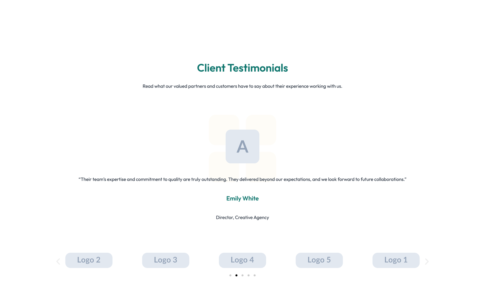 Screenshot of Testimonial with Reviews Widget with Heading 75 - Elementor Testimonial Sections component