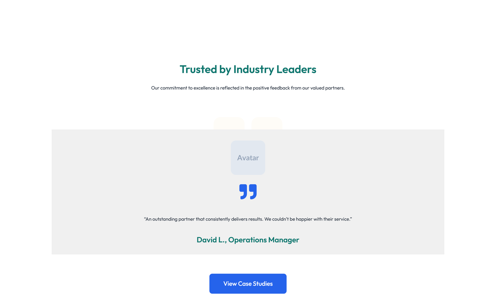 Testimonial with 3-column Rating, Quote Cards 85 - Elementor component