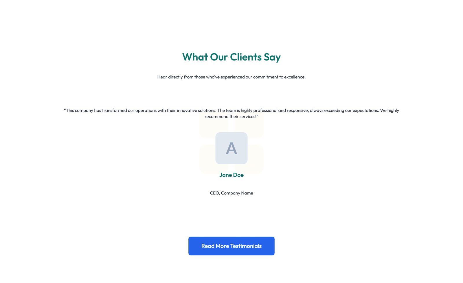 Screenshot of Testimonial with Reviews Widget with Heading 86 - Elementor Testimonial Sections component