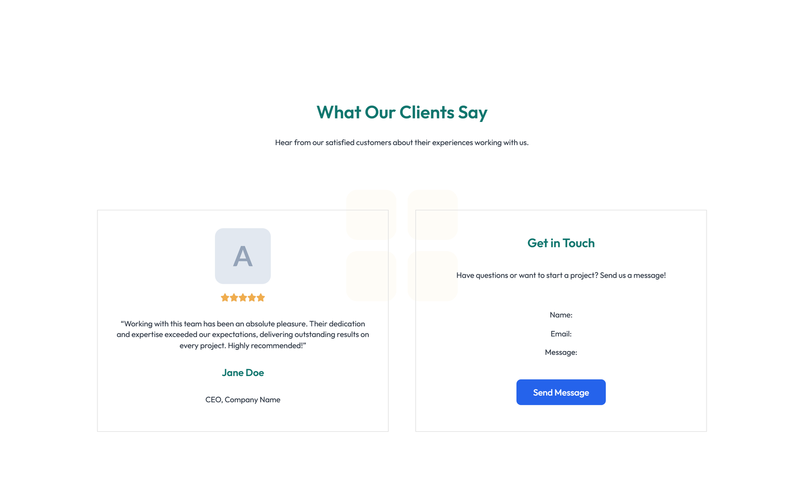 Screenshot of Testimonial with Carousel with Heading 88 - Elementor Testimonial Sections component