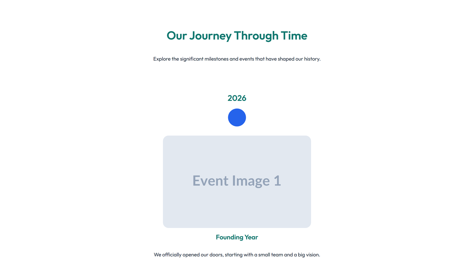 Timeline Layout Style 4 - Elementor component