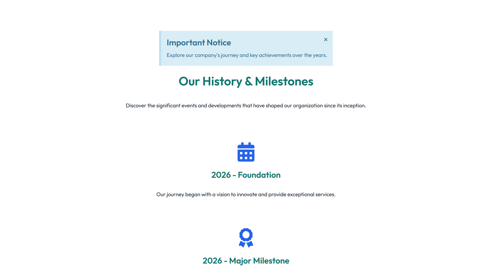 Timeline Layout Style 1 4 - Elementor component