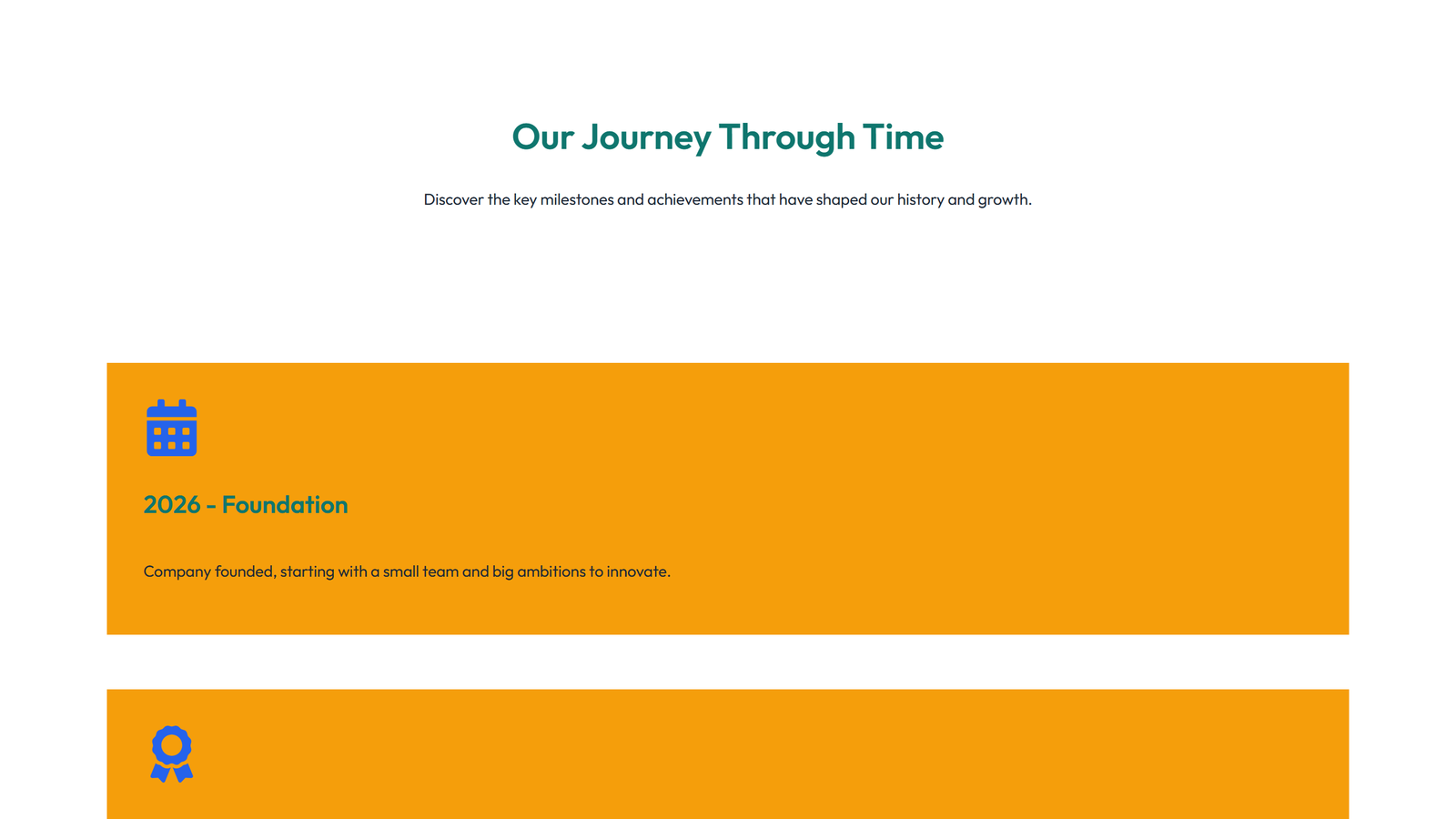 Timeline Layout Style 4 4 - Elementor component