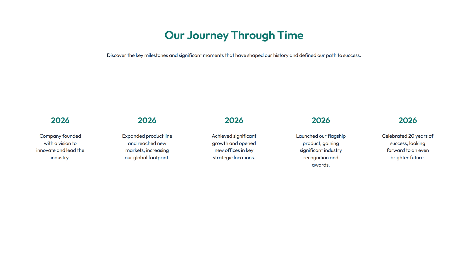Timeline Layout Style 3 6 - Elementor component