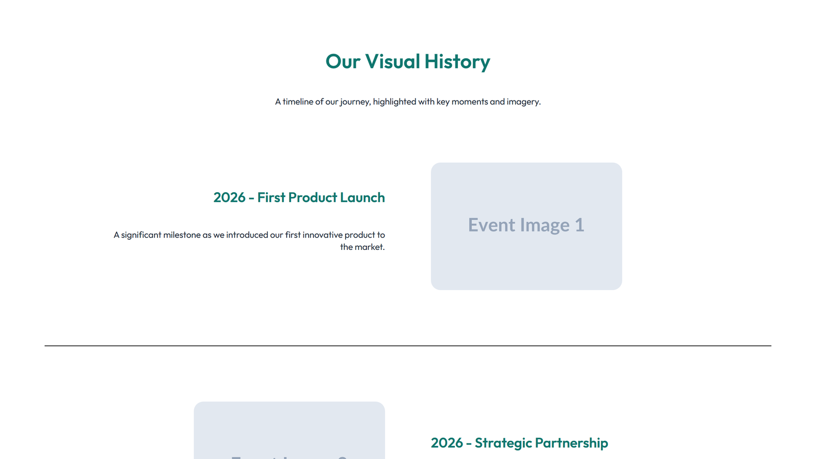 Timeline Layout Style 6 8 - Elementor component