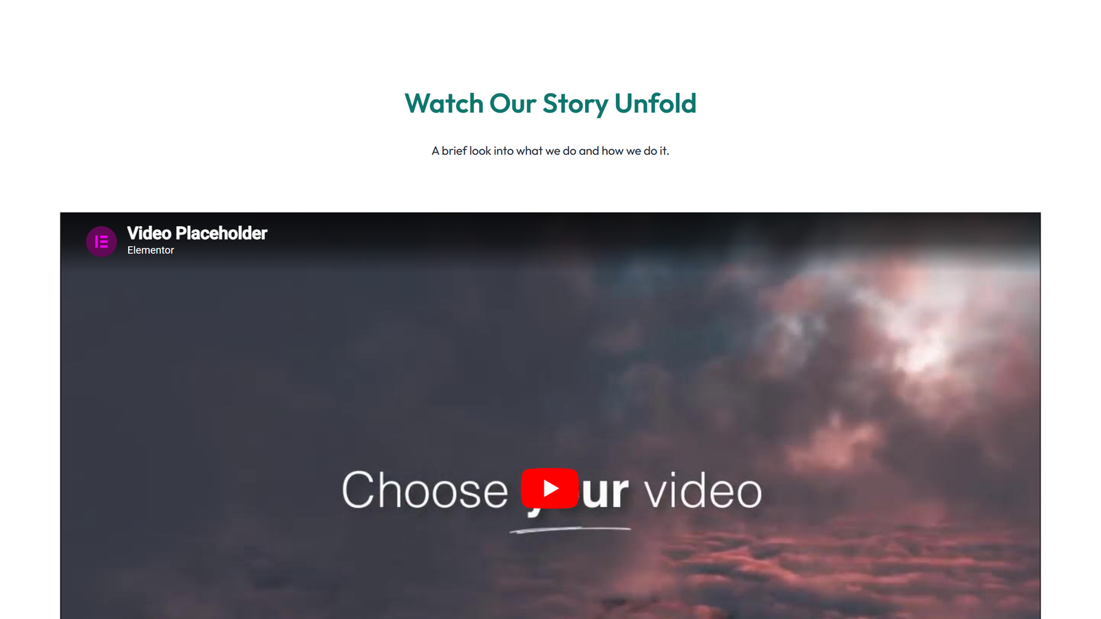 Video Layout Style 3 4 - Elementor component