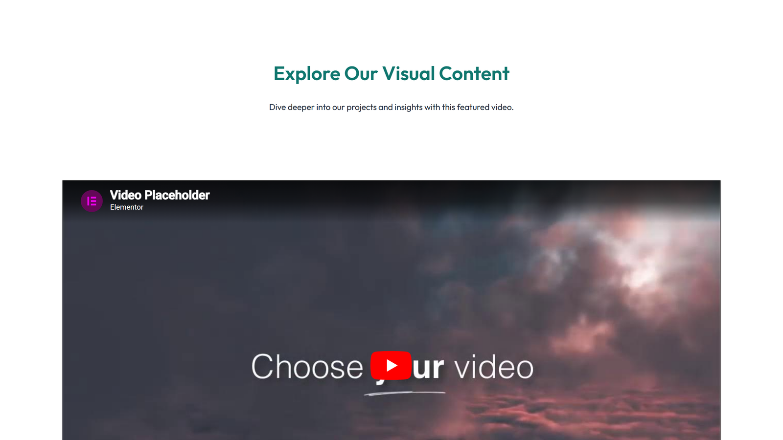 Video Layout Style 4 4 - Elementor component