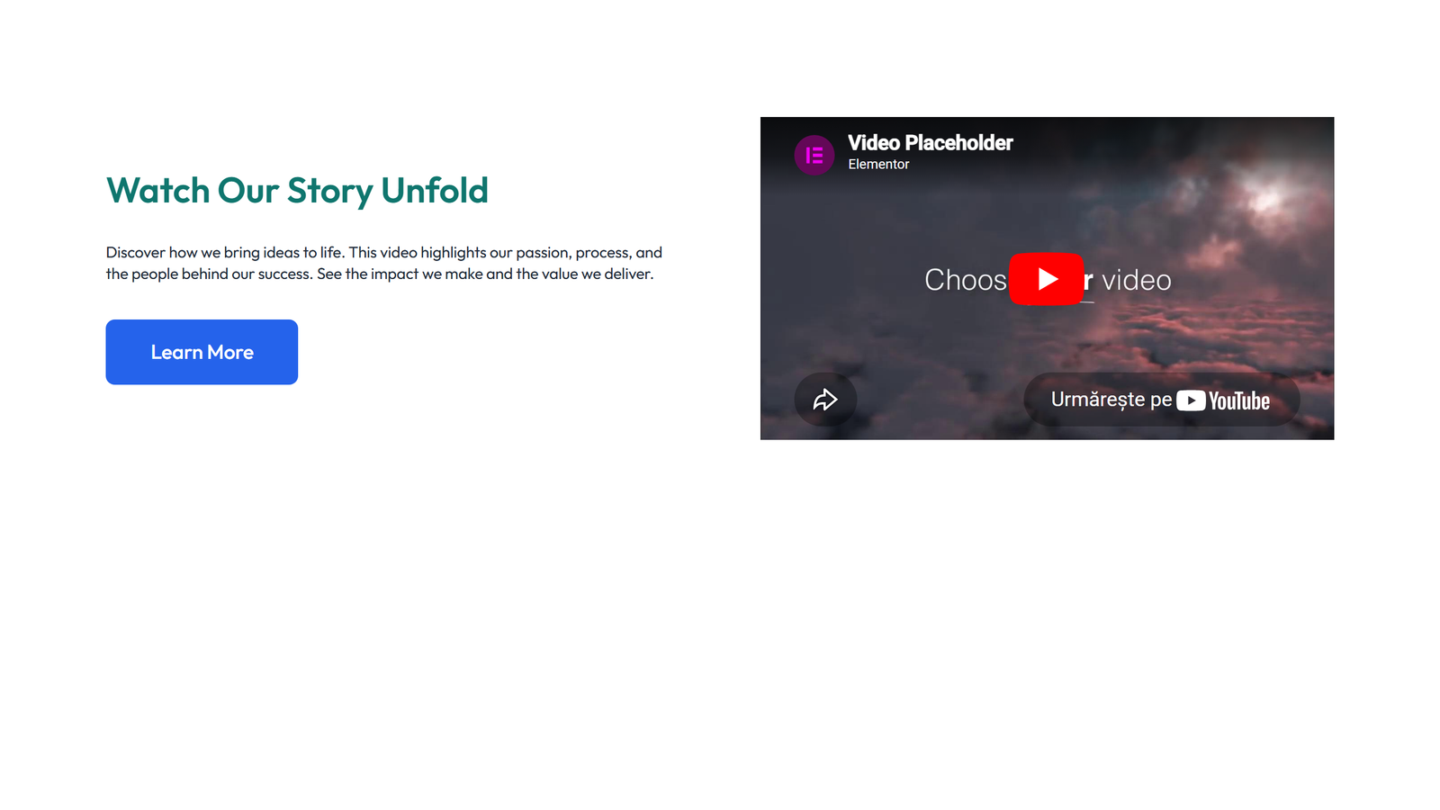 Video Layout Style 5 5 - Elementor component