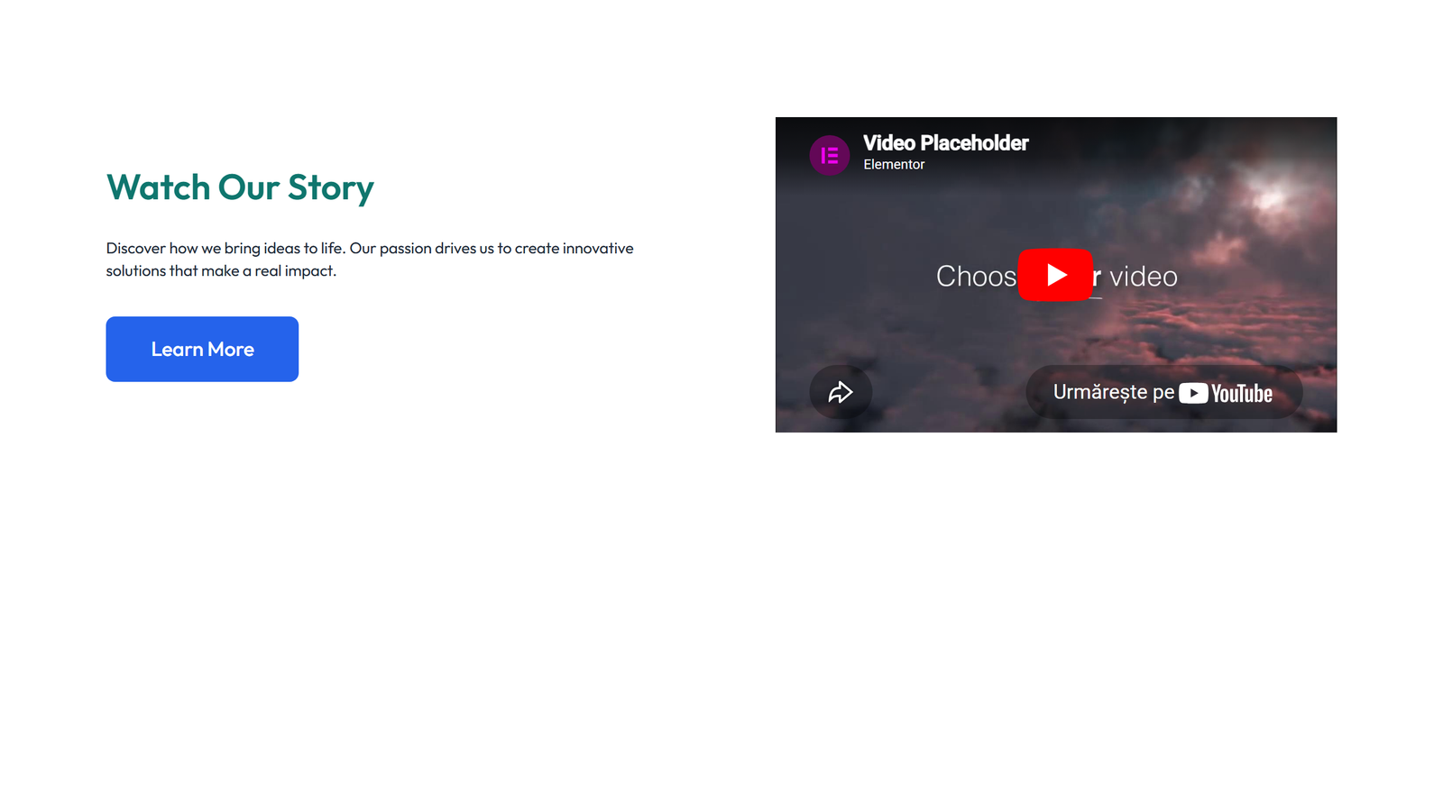 Video Layout Style 2 6 - Elementor component
