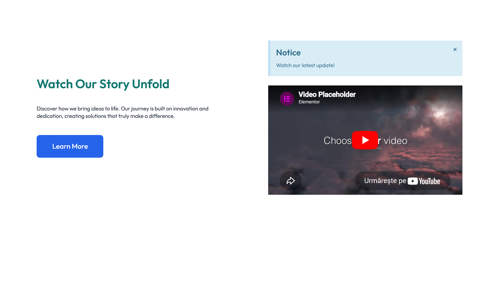 Video Layout Style 5 7 - Elementor component