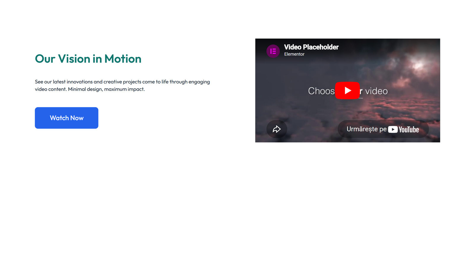 Video Layout Style 1 8 - Elementor component